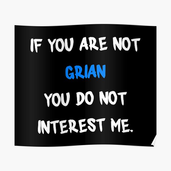 If you are not - Grian Poster RB3101 product Offical grain Merch