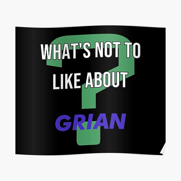 What's not to like about - Grian Poster RB3101 product Offical grain Merch