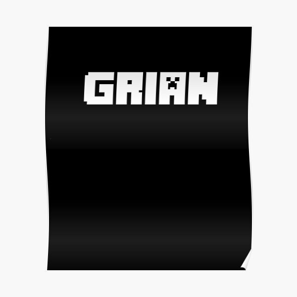Grian Youtube logo Poster RB3101 product Offical grain Merch