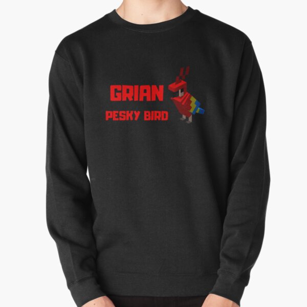 Grian Pesky Bird Meme Hermitcraft Building I Love Pesky Pullover Sweatshirt RB3101 product Offical grain Merch