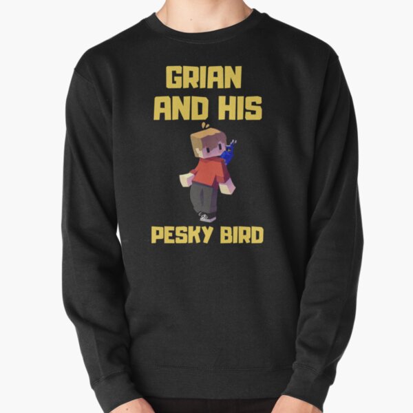 Grian Pesky Bird Meme Hermitcraft Building Pullover Sweatshirt RB3101 product Offical grain Merch