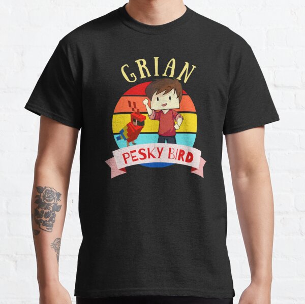 Grian & Pesky bird Classic T-Shirt RB3101 product Offical grain Merch