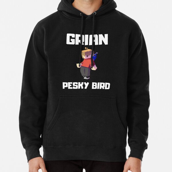 Grian Pesky Bird Meme Hermitcraft Building I Loveee Pesky Pullover Hoodie RB3101 product Offical grain Merch