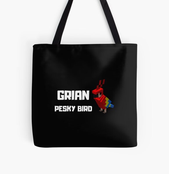Grian Pesky Bird Meme Hermitcraft Building I Love Pesky Classic  All Over Print Tote Bag RB3101 product Offical grain Merch