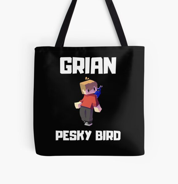 Grian Pesky Bird Meme Hermitcraft Building I Loveee Pesky All Over Print Tote Bag RB3101 product Offical grain Merch