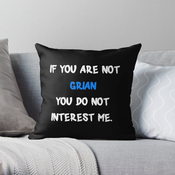 If you are not - Grian Throw Pillow RB3101 product Offical grain Merch