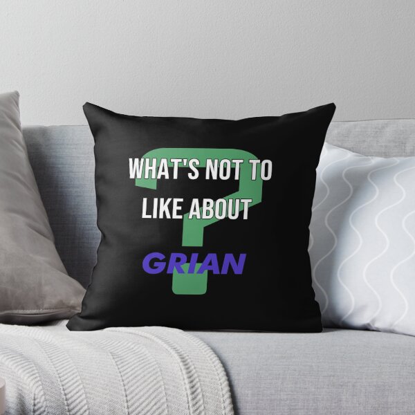 What's not to like about - Grian Throw Pillow RB3101 product Offical grain Merch