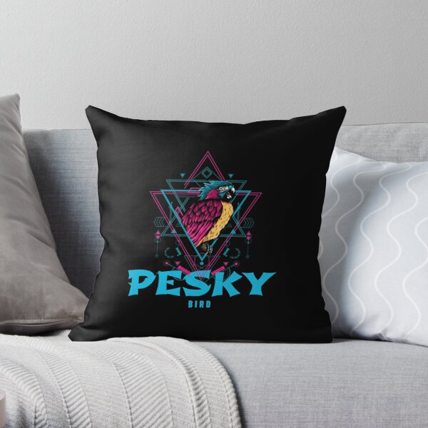 Grian Pesky Bird, Colorful Hermitcraft  Classic  Throw Pillow RB3101 product Offical grain Merch