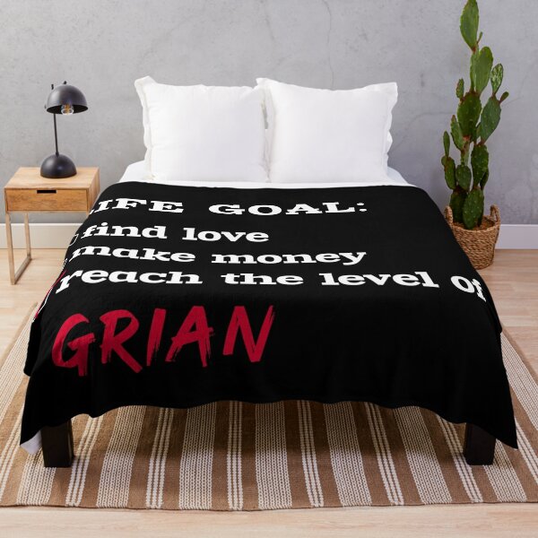 Life goal - Grian Throw Blanket RB3101 product Offical grain Merch
